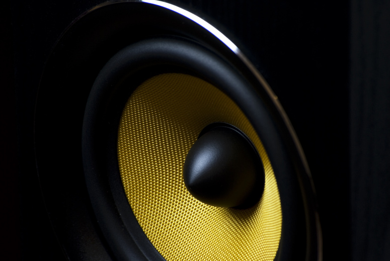 Black and Yellow Speaker